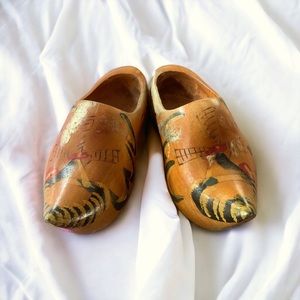 Vintage hand carved Dutch Clogs